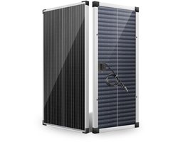 MMM® Zonnepanelen Compleet Pakket - Zonnepanelen - Zonnepanelen met Stekker - 100W 12V Monokristallijn Zonnepaneelset 100 Watt - met 20 A Laadregelaar