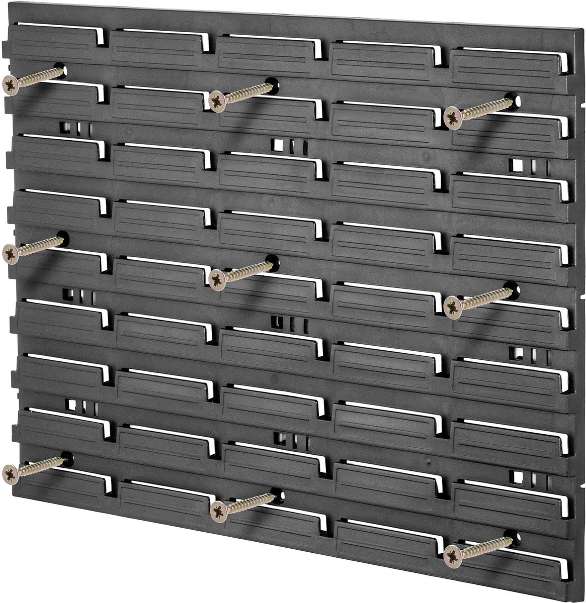 KADAX Gereedschapswandrek, 156 x 78 cm, werkplaatswandrek, werkplaatsrek voor garage, gereedschapswandset, opslagsysteem met opbergkasten, uitbreidbare wandplaten (rood, 135-delig)
