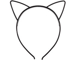 Diadeem - kattenoortjes - zwart - cat ears - kattenoren