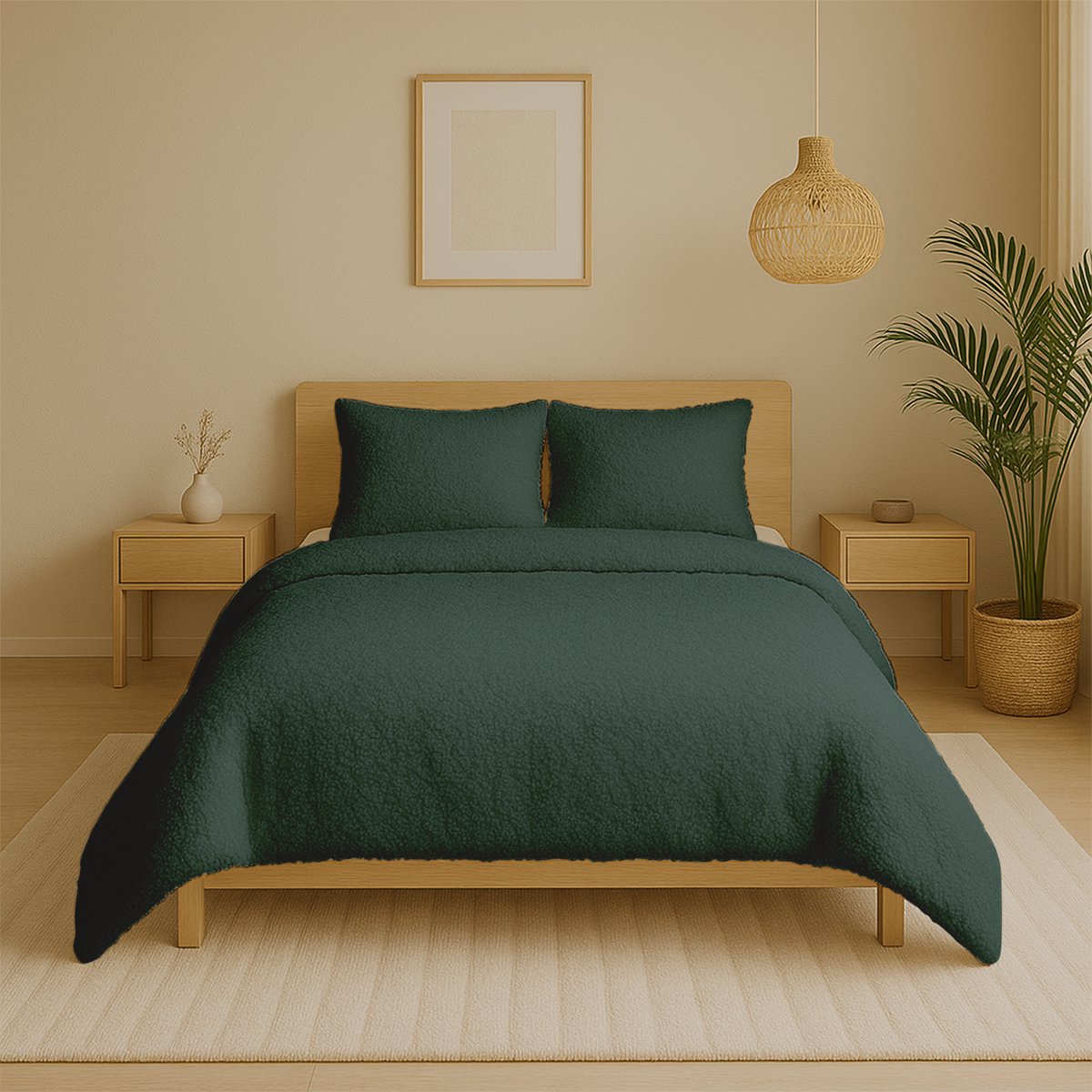 Zydante Dekbedovertrek Set 140x220 cm - Teddy - met 1 kussensloop - Garden