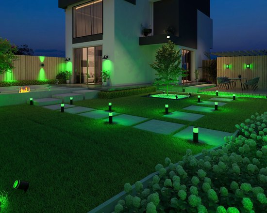 Calex Smart Outdoor Straler - Slimme LED Schijnwerper - LED Floodlight met bewegingssensor - Voor buiten - 24W