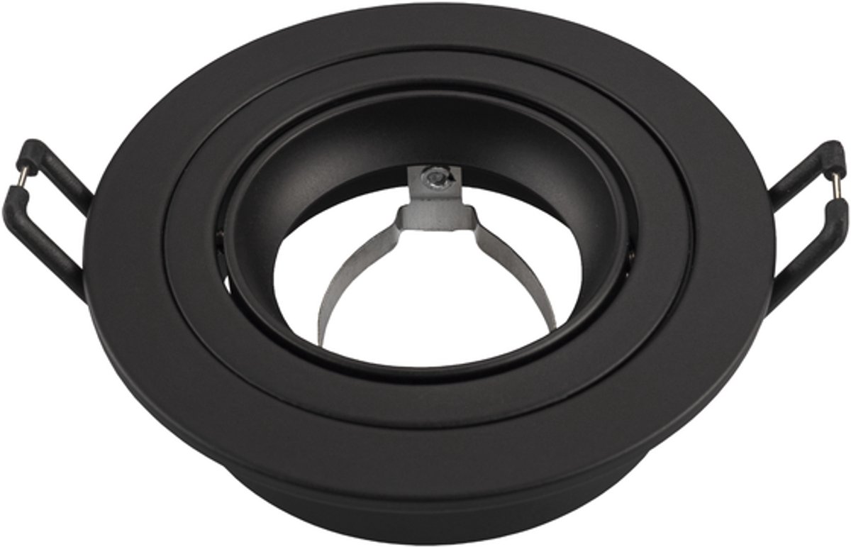 Ledvion - LED Inbouwspot Tokyo - GU10 - Zwart - Ø92 mm