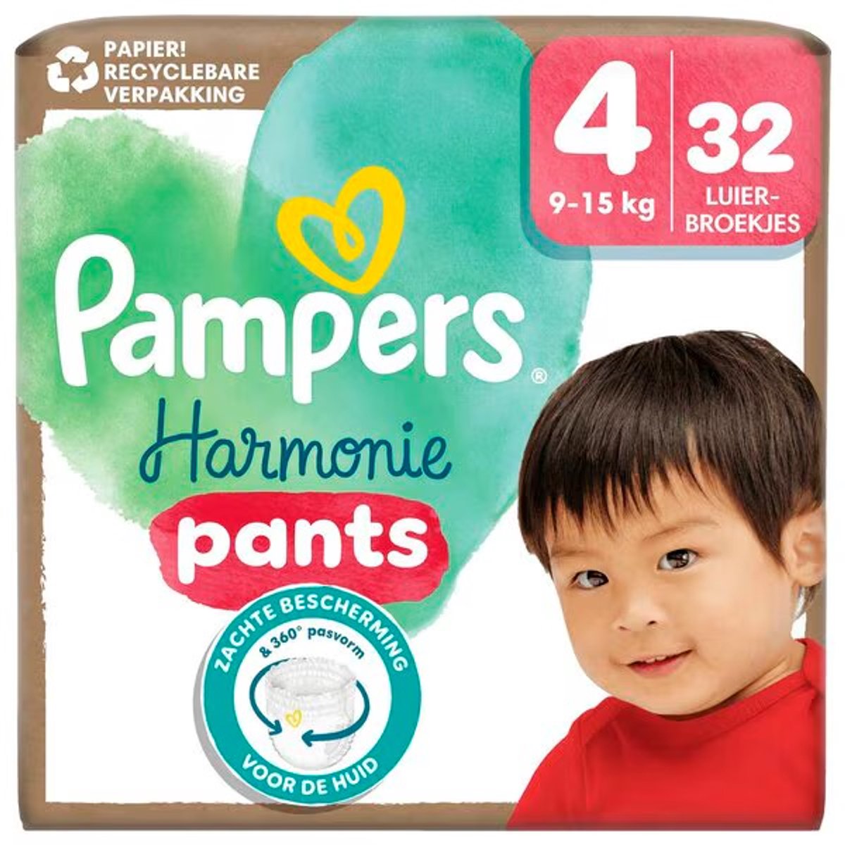 Pampers Harmonie Pants - Maat 4 (9kg-15kg) - 32 Luierbroekjes