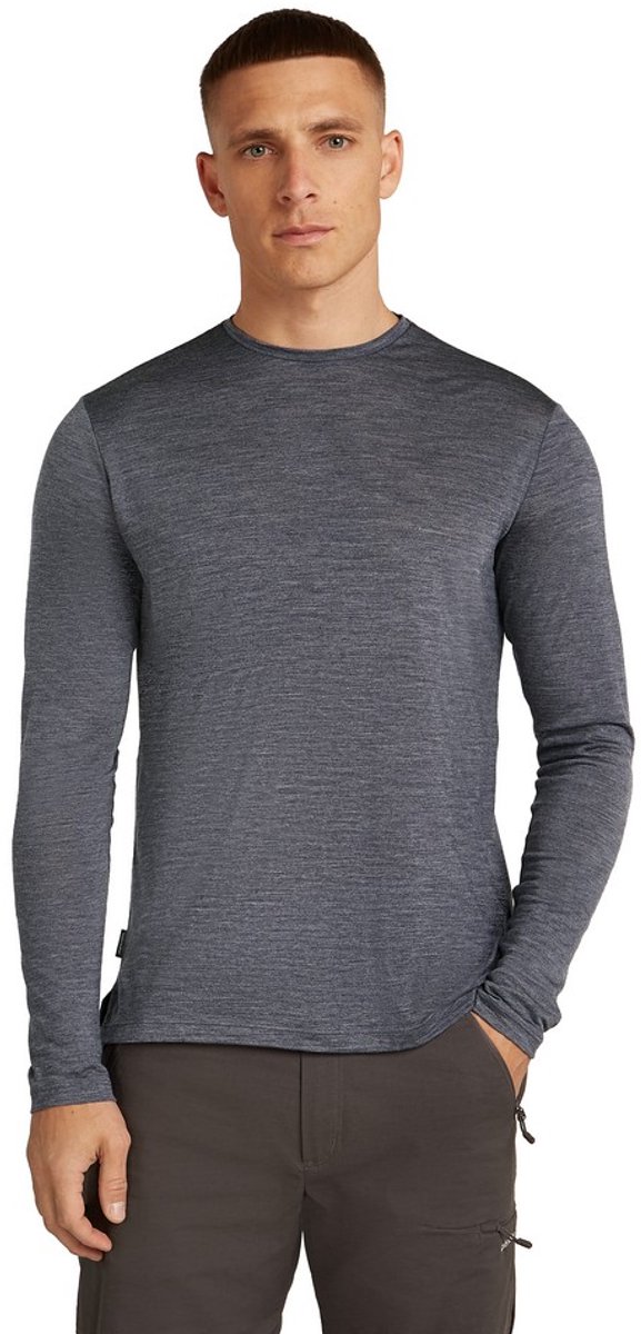 Icebreaker Merino Blend 125 Cool-lite™ Sphere T-shirt Met Lange Mouwen Grijs M Man