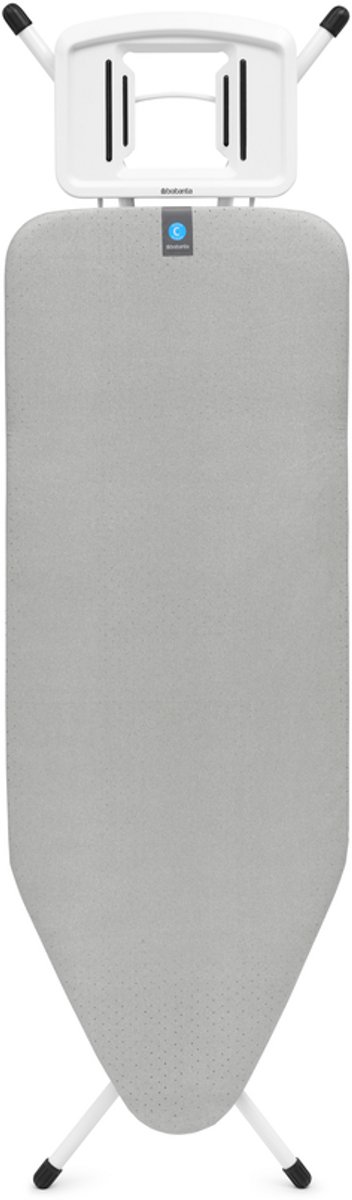 Brabantia Strijkplank C - met strijkijzerhouder - 124x45 cm - Metallic