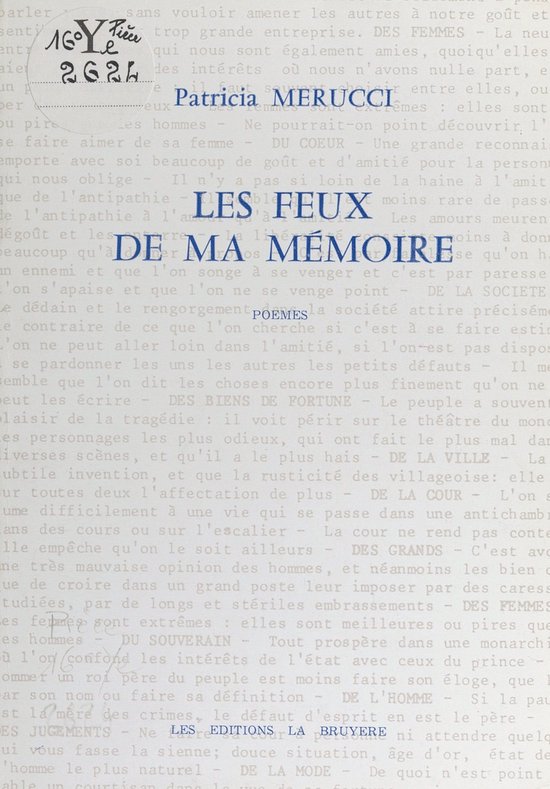 Les feux de ma mémoire