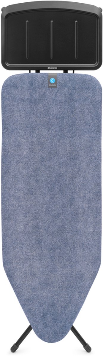 Brabantia Strijkplank C met Stoomunithouder - 124 x 45 cm - Denim Blue