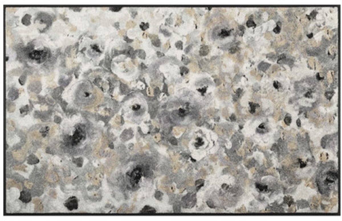 Kleen-Tex Wash+Dry Design Wasbare Deurmat - Light Blossom - 75 x 120 cm
