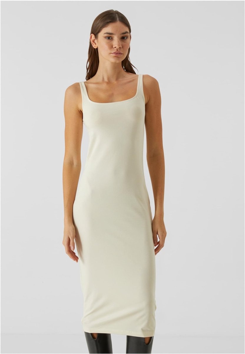 Urban Classics Basic Long Cotton Jersey Kokerjurk XL Creme