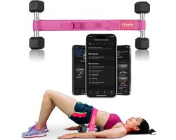 Hip Thrust Belt – Verstelbare Glute Trainer met Zachte Padding – Ideaal voor Booty Workouts & Hip Thrusts - Roze