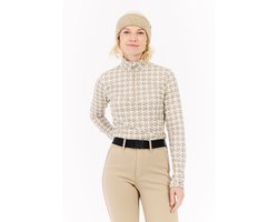 foto van Protest Prtvessy - Skipully Dames - Lange mouwen - 1/4 rits - Gestreept – Kitoffwhite