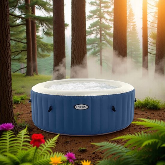 Luxe Opblaasbare Jacuzzi & Whirlpool – 4 Personen – 100 Massage Jets – Ø 180 cm – 40°C Verwarming – Inclusief Afdekhoes & Filter – Binnen & Buiten Hometotry