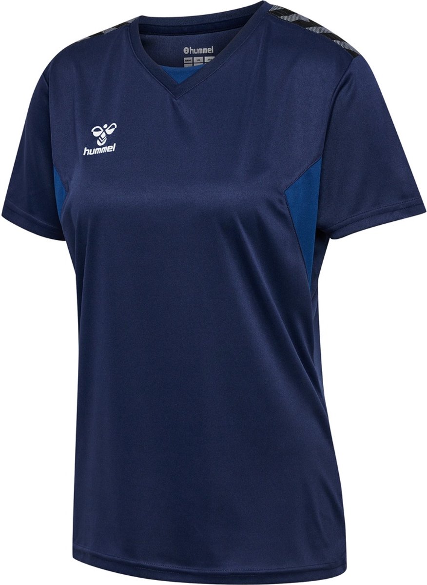 Hummel Damen T-Shirt Hmlauthentic Pl Jersey S/S Woman Marine-XS