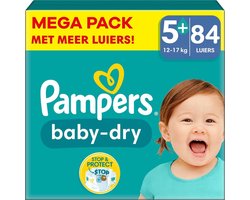 Pampers - Baby Dry - Maat 5+ - Megapack - 84 stuks - 12/17KG
