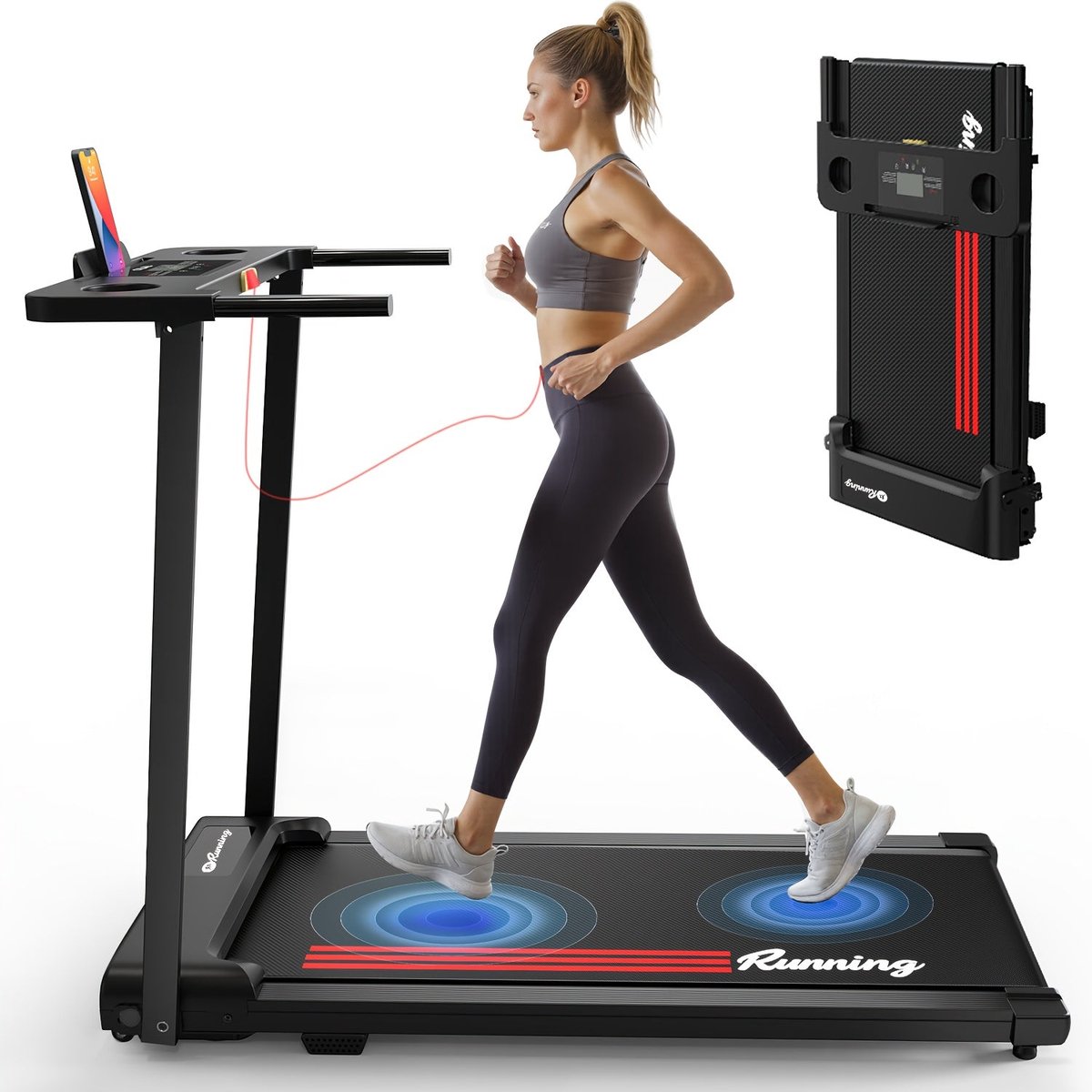 2-in-1 Opvouwbare Loopband - Hardloopband - Wandelloper - - 2-in-1 - €346,99