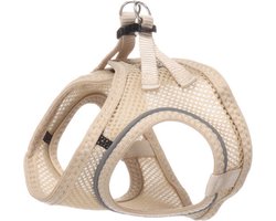 Kattenharnas - Kattentuig - Berta Beige - maat S - ademende mesh - comfortabel - reflecterend