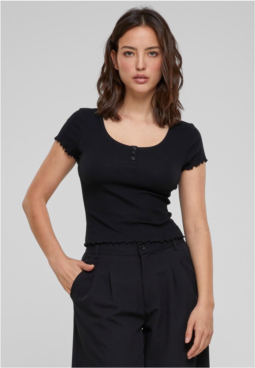 Urban Classics Rib Babylock Top 4XL Zwart
