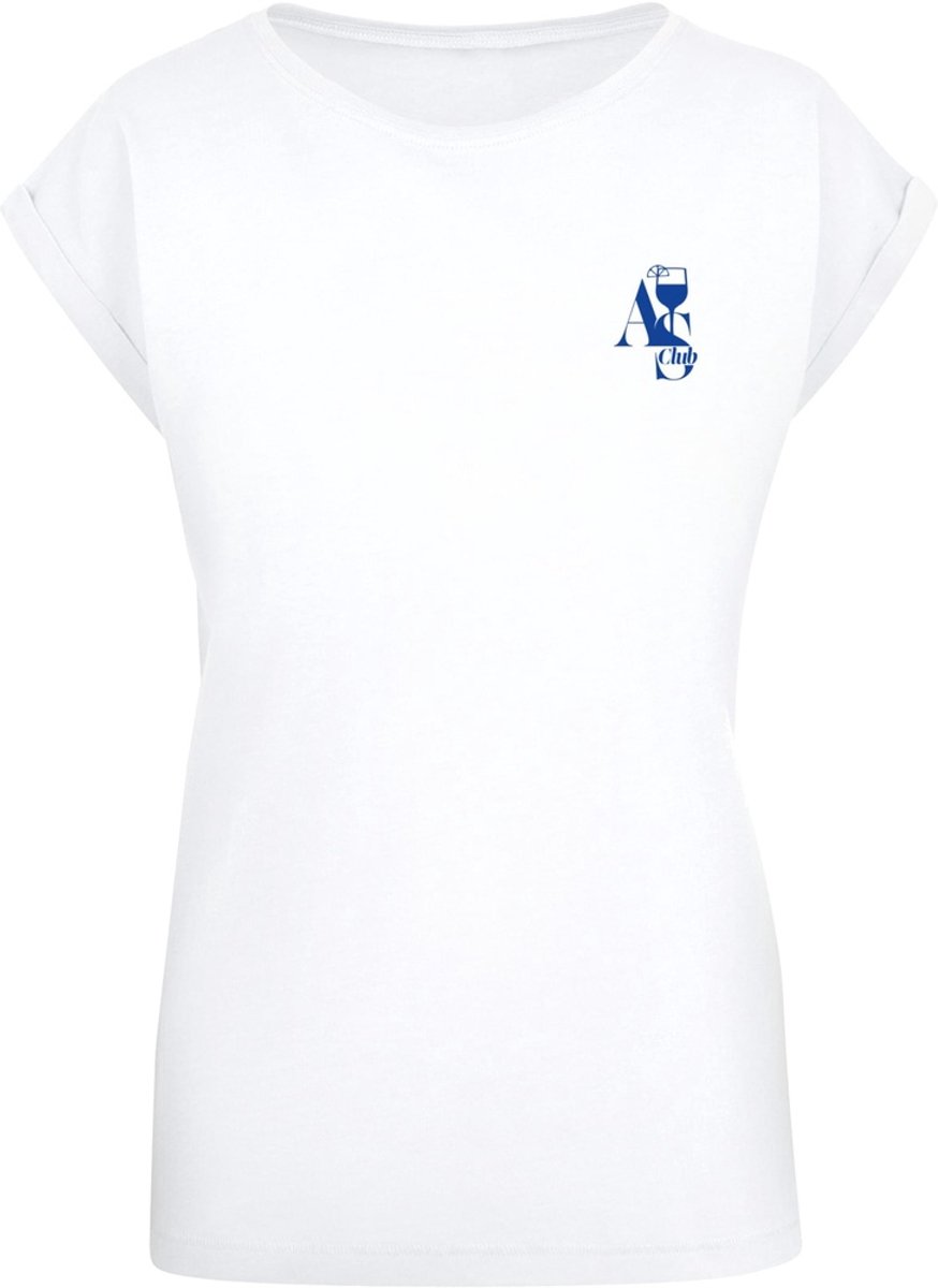Mister Tee Damen A S Club Ladies Extended Shoulder Tee MST238 -5XL Wit
