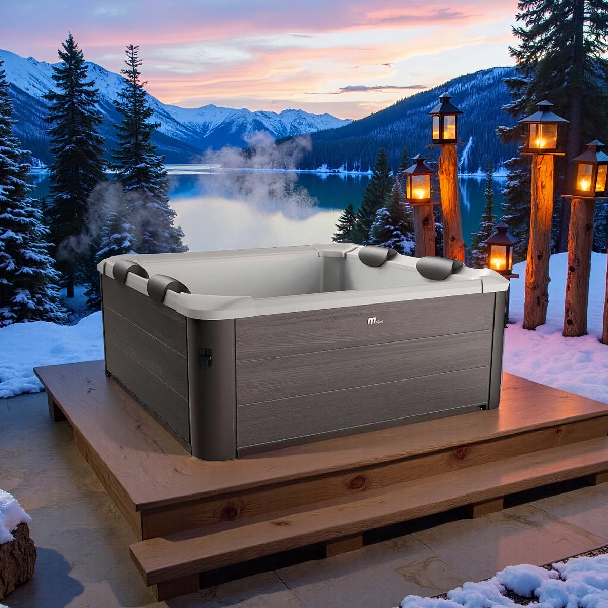 Luxe Spa Yesdealsca 6-Persoons Opblaasbare Jacuzzi - 120 - Luxe - €2.250,00