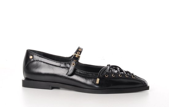 Ballerines Mary Jane pour femmes Bronx Laurynn en cuir noir