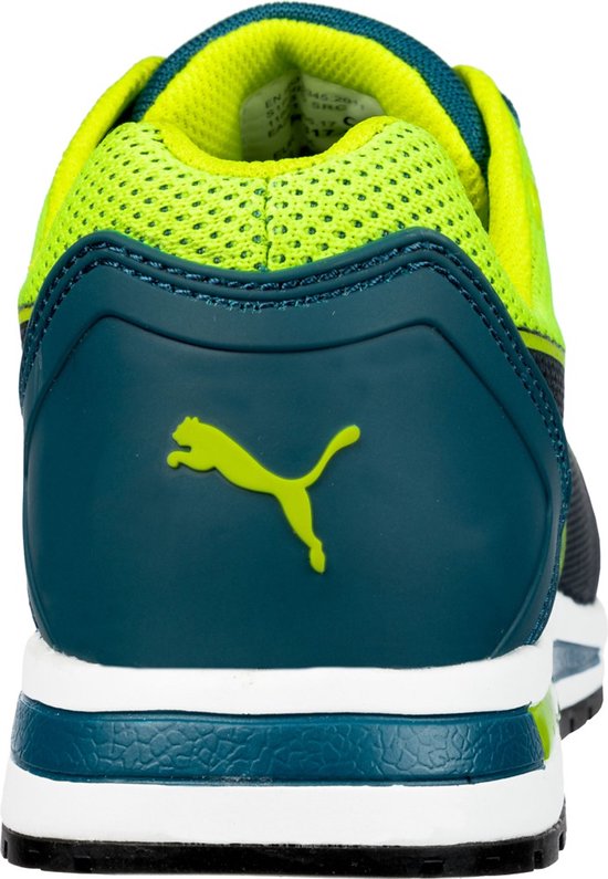 PUMA Elevate Knit Green Low 643170-46 Chaussures de sécurité S1P Pointure (EU): 46 vert, jaune 1 pc(s)