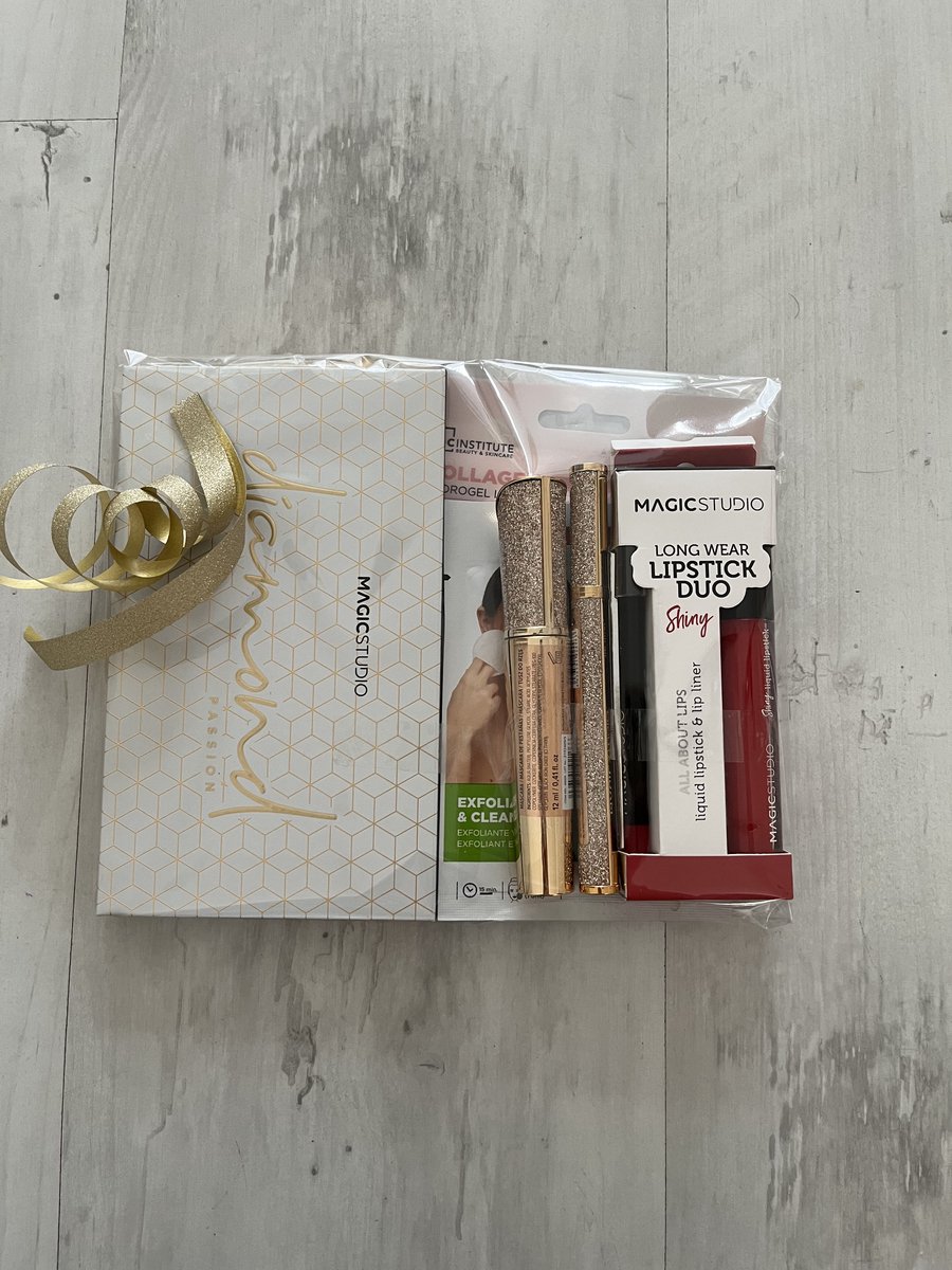 Complete Luxe Make-up & Skincare Geschenkset – Mascara, Eyeliner, Lipstick- oogschaduw pallet- lipmasker-cleansing pad– Perfect Cadeau voor Haar, Verjaardag, Moederdag- giftset dames- dames cadeauset- beauty giftset- eyeshadow