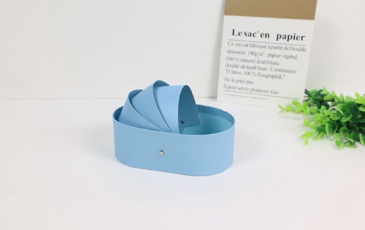 6 x Baby Wieg Vorm Geschenkdoos – 14.5*8.5*5cm - Blauw - Ideaal voor Traktaties, Kleine Cadeautjes & Snoepjes – Babyshower / Geboorte / Doopsuiker