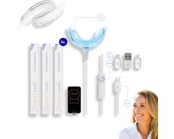 Luxury White - Tandenbleek Set - Tandenblekers - Tanden Bleken Thuis - Tandenbleekset - Whitening Strips - Whitestrips - Bleekset - luxurywhite - Smile - Cresting Formula - Teeth Whitening Set - Luxe - Whitening Kit met Pure Ingrediënten