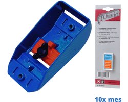 David Combischaaf Metaal Fermax – Inclusief 10 Reserve Mesjes – Verfkrabber & Schraper voor Hout, Lijm & Stickers