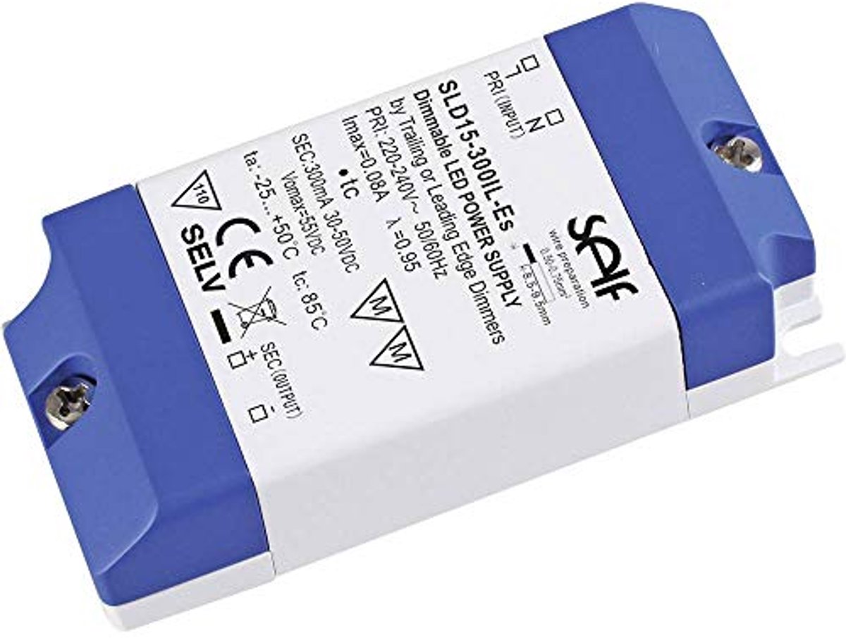 LED-driver 14,4W 300mA Dimbaar 24-48V/DC - Constante Stroom