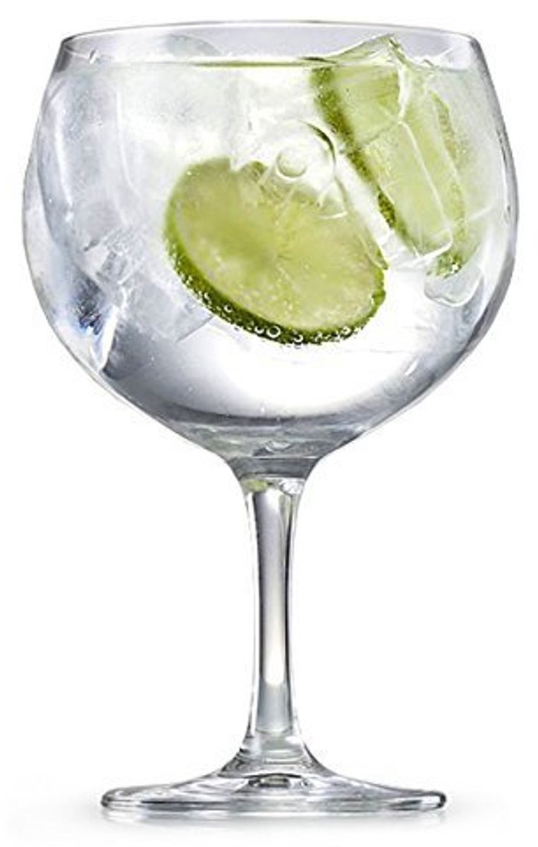 Gin Tonic Longdrinkglazen Set van 4 - Kristalglas - 696 ml