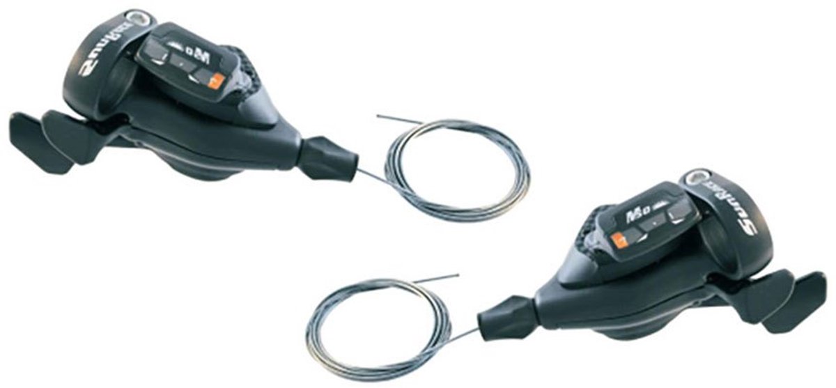 Sunrace Shimnao Dlm 933 Versnellingshendel Set Zilver 3 x 9s