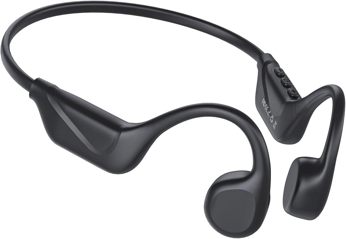 SNJY® Bone Conduction Headphone - Sporthoofdtelefoon Draadloos - Sport Oordopjes - Hardloop Oortjes - Zwart