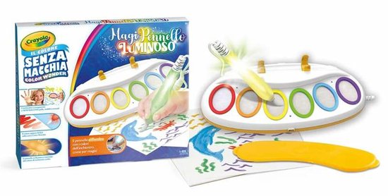 CRAYOLA - Colour Wonder - Hobbypakket - Magic Light Brush - Magische lichtborstel voor vlekvrij schilderen