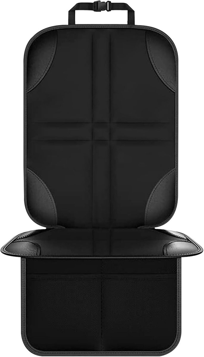 Image of 1 Autostoelbeschermer - Kinderautostoelhoes - Auto-interieurmat - Antislipmat - Waterdicht en krasbestendig - Zwart