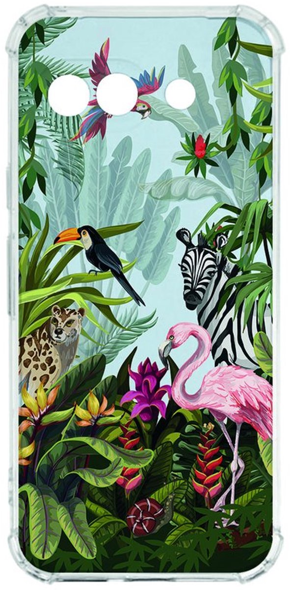 Google Pixel 9a Hoesje - Jungle TPU Antishock