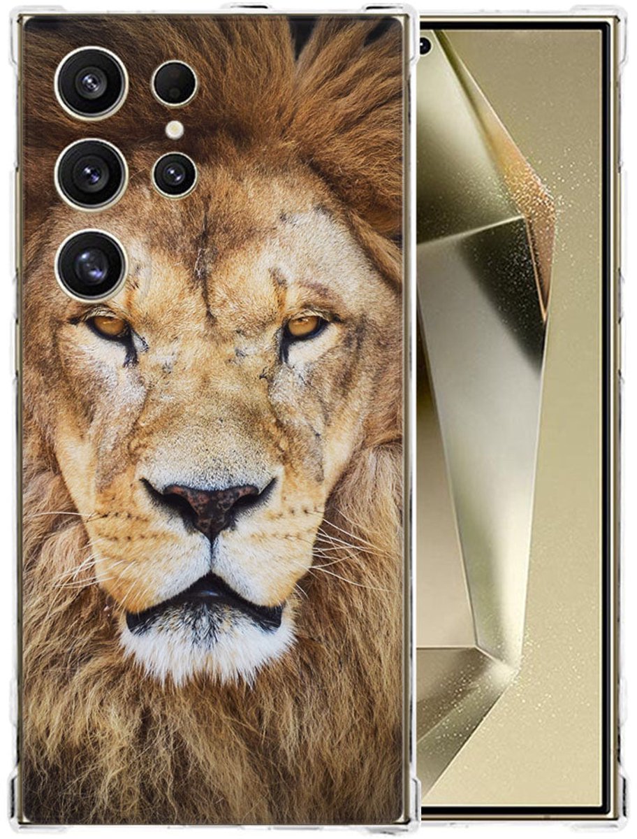 Samsung Galaxy S25 Ultra Hoesje - Leeuw TPU Antishock