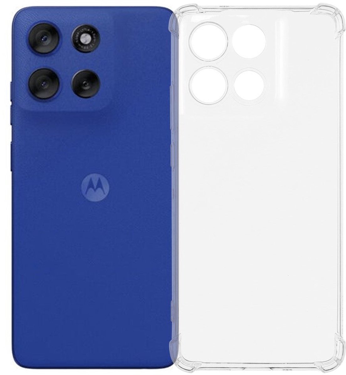 Anti-shock Back Cover Hoesje – Transparant – Motorola Moto G56
