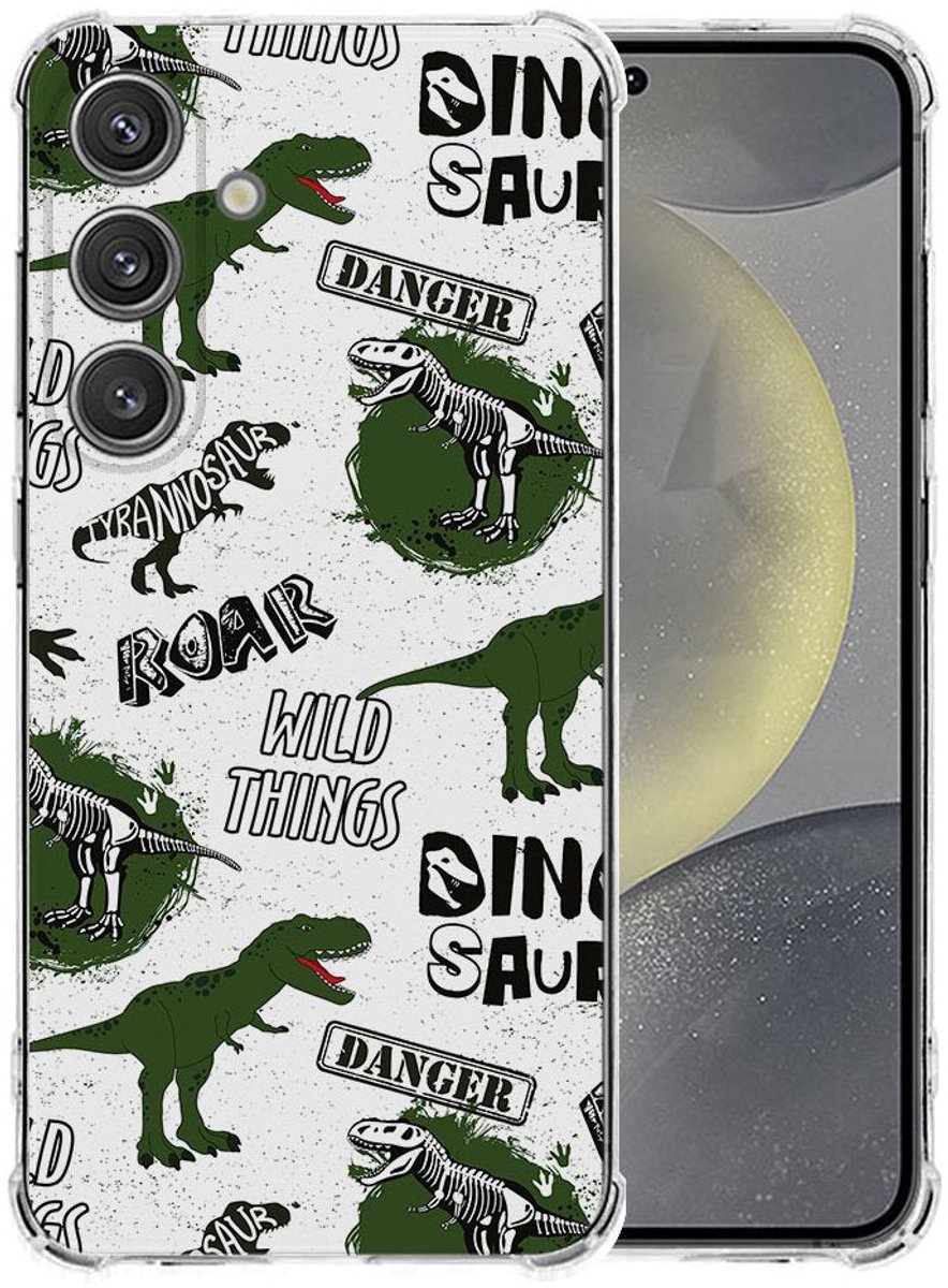 Samsung Galaxy S25 Plus Hoesje - Dinosaurus TPU Antishock