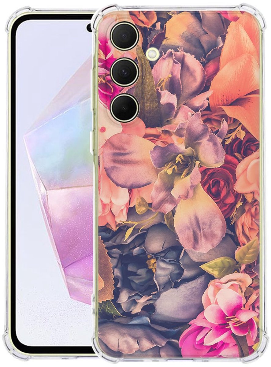 Samsung Galaxy A56 Hoesje - Bosje Bloemen TPU Antishock