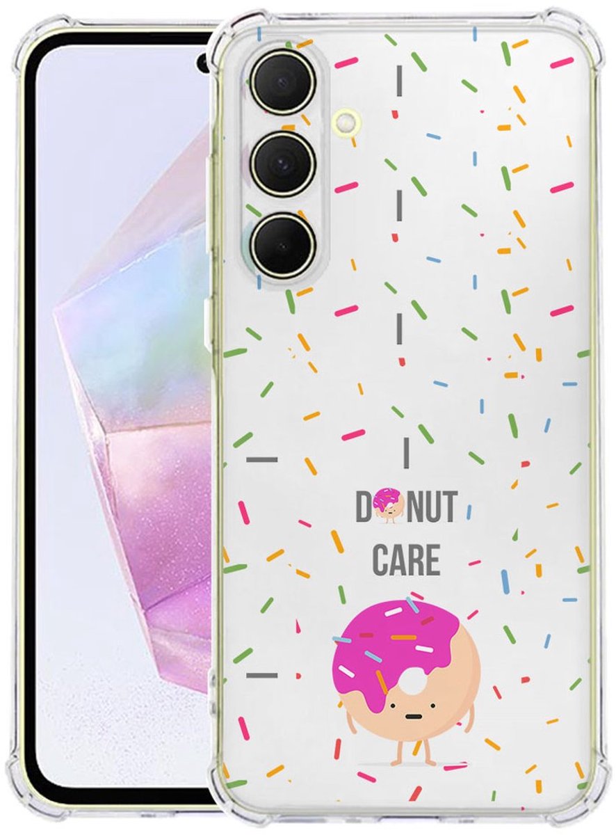 Samsung Galaxy A56 Hoesje - Hoesje Donut Roze TPU Antishock