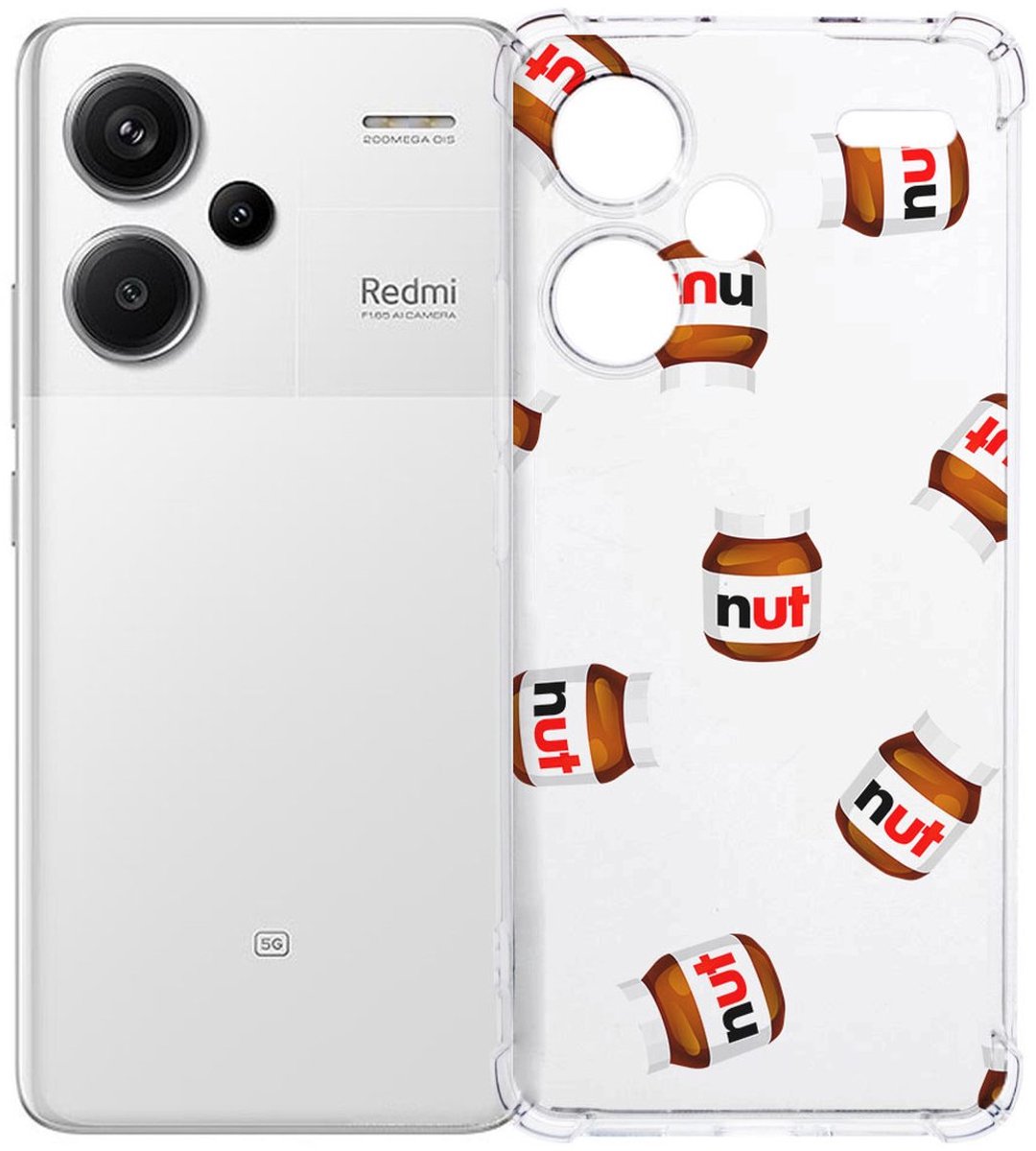 Xiaomi Redmi 13 Pro Plus Hoesje - Hoesje Nut Jar TPU Antishock