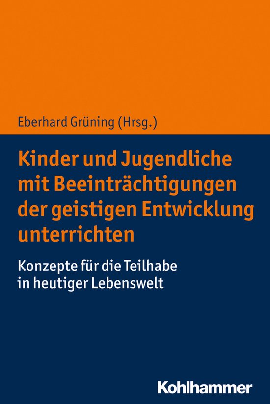 Kinder und Jugendliche mit Beeinträchtigungen der geistigen ... - cover