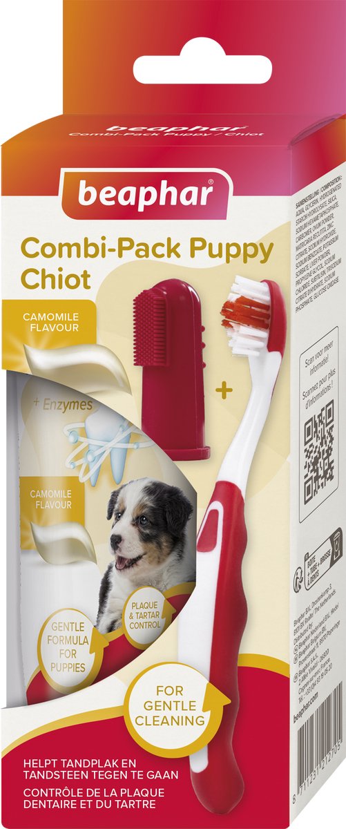 6x Beaphar Tandpasta + borstel Puppy