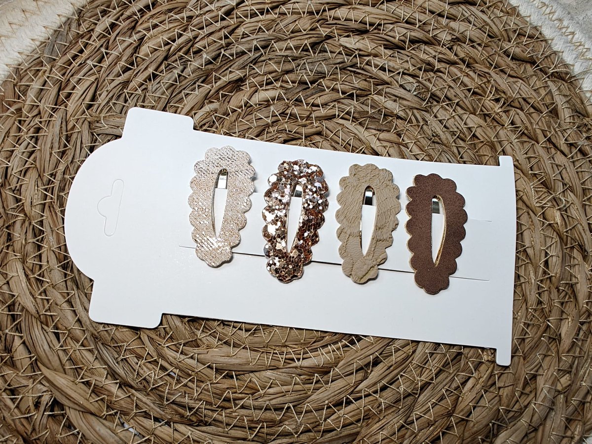 klikklak haarspeldjes kerst 4cm - Haarspeldjes meisjes - Klikklak haarspeldjes