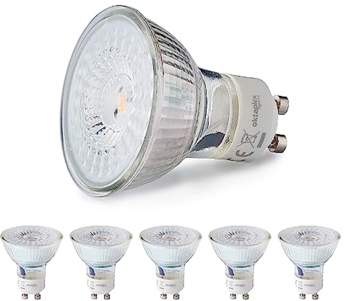 6-pack Dimbare GU10 LED Lampen Warm Wit 2700K - Energiezuinig en Langdurig