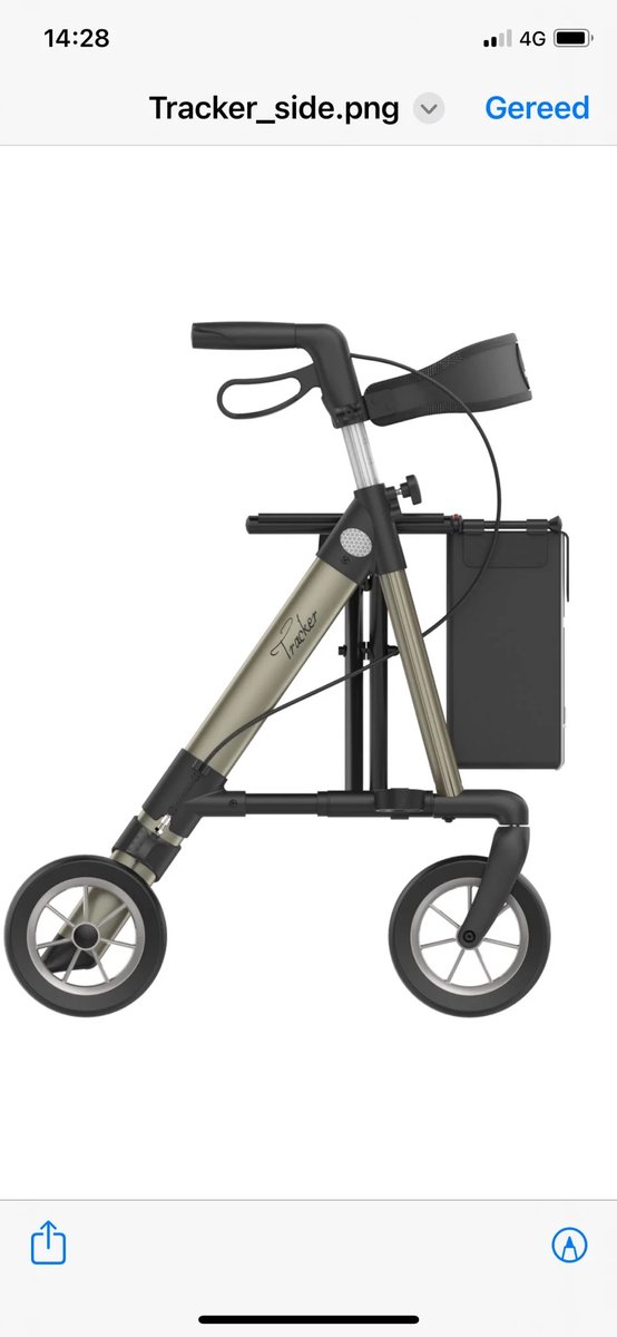 Rehasense - Rollator - Tracker - Lichtgewicht - Rood - Ruggordel - Stokhouder