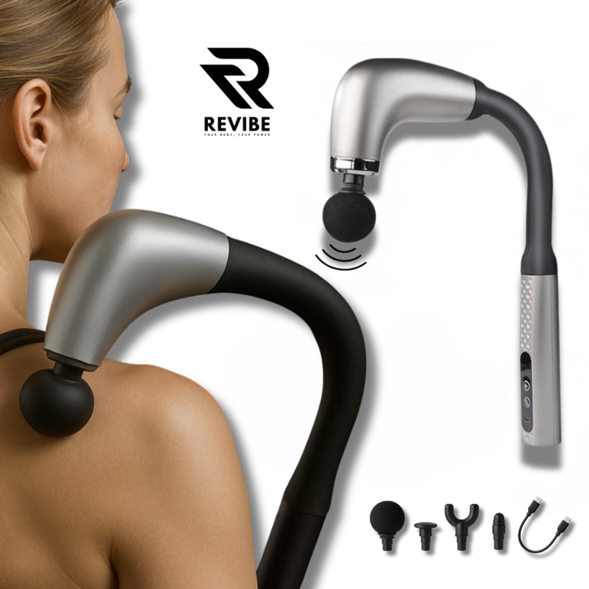 Revibe Massage Gun - Massage Apparaat Voor Moeilijk
