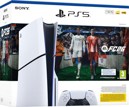 PlayStation 5 Disc Edition - 1 To – Pack économique EA SPORTS FC™ 26