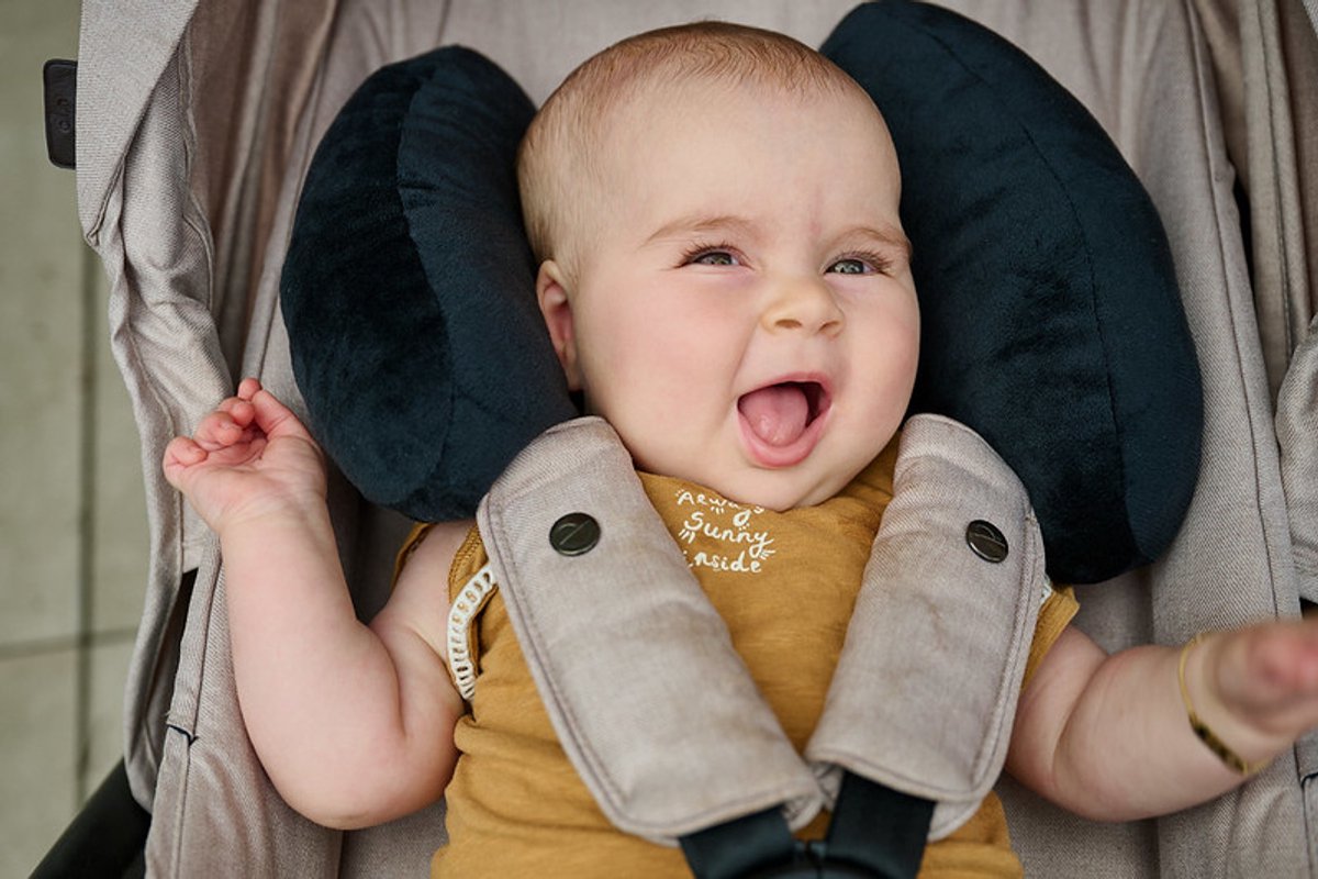 Dooky Buggy Pillow - Buggy hoofd ondersteuningskussen - Zwart